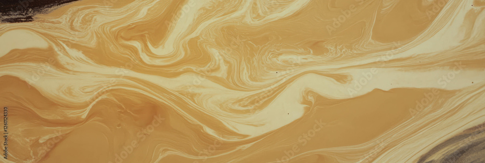 Poster dark beige paper texture with swirling knot-like patterns and rough surface detail