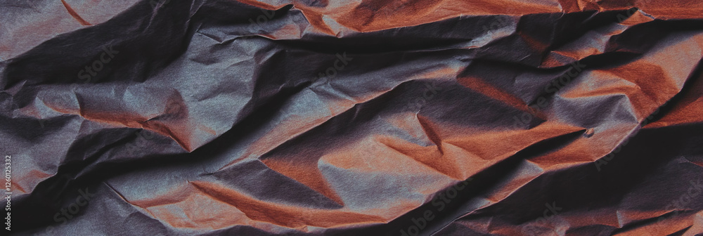 Poster dark brown textured paper with coarse crisscross pattern highlights unique artistic qualities
