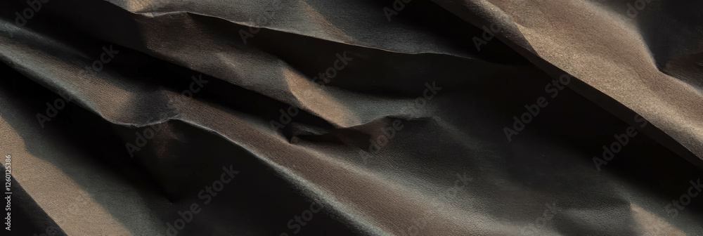Poster Dark brown coarse paper texture with diagonal patterns and uneven surface details