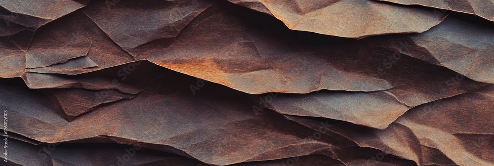 Poster texture of dark brown paper showing rough finish and loosely arranged diagonal fibers