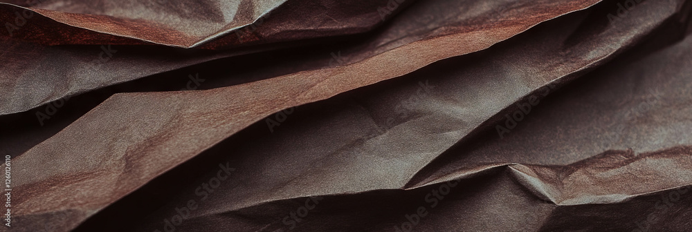 Poster Dark brown textured paper display featuring loosely arranged diagonal fibers with rough details