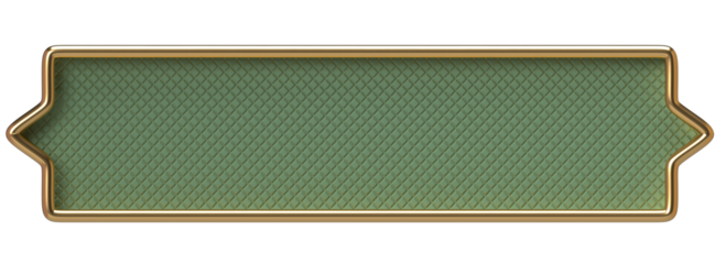 Elegant Green and Gold Decorative Frame Banner