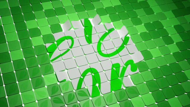 Be Green logo reveal, 3D animation