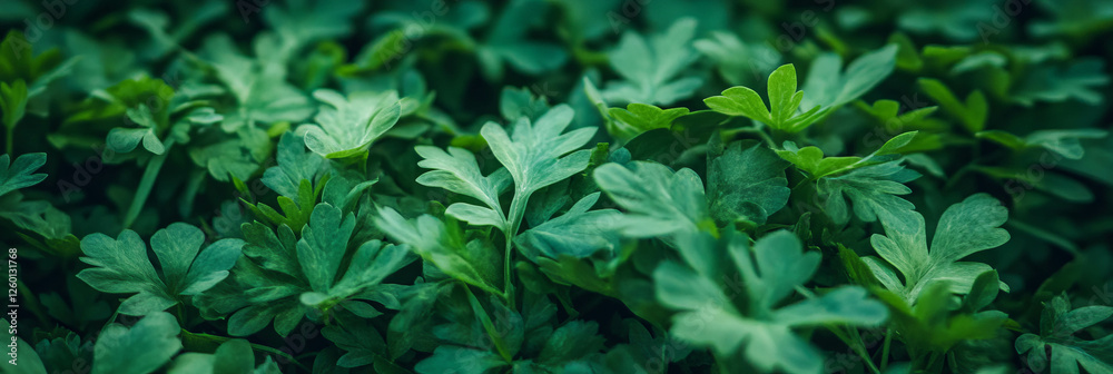 Poster soft, dense green grass texture with subtle lighting from a top-down view