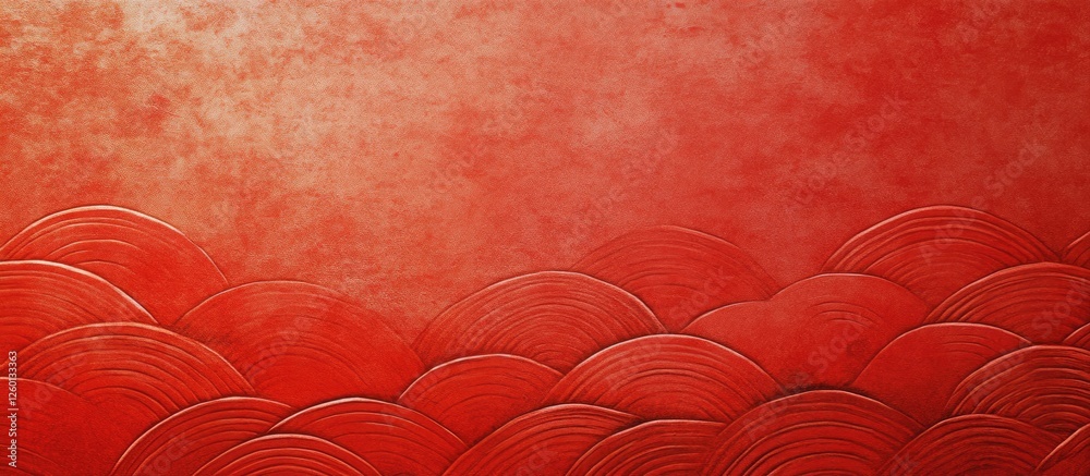 Fototapete red vintage textured background featuring subtle wave patterns with varying shades of deep and light