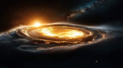 Futuristic deep-space observatory captures breathtaking galactic phenomenon in stunning detail