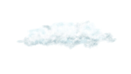 Realistic transparent white cloud, isolated. Fog, smoog. White steam flow, mist. Png illustration