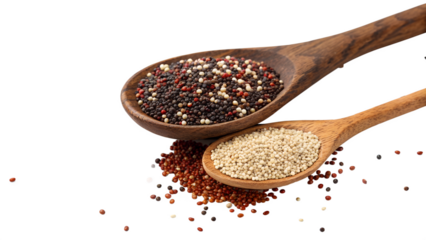 black red quinoa and isolated on transparent background png