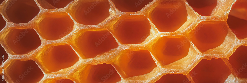 Poster golden brown cone wafer texture featuring large diamond grids and thick lines
