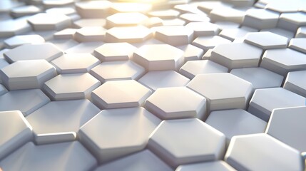 a close up of a white hexagon pattern on a background