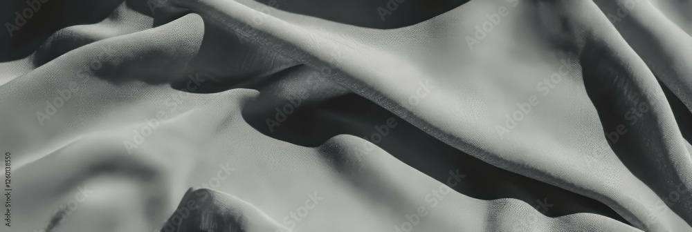 Aufkleber Texture of gray linen tablecloth highlighting a subtle herringbone pattern and fine texture