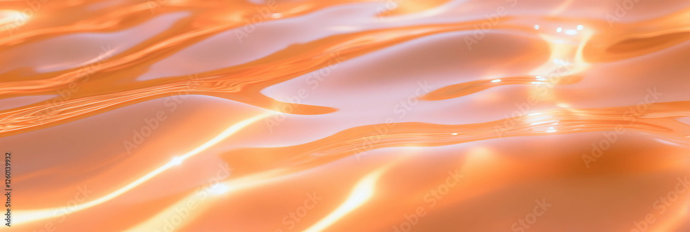 Poster pure and elegant texture of a transparent gel with high surface tension in a clean aesthetic setting