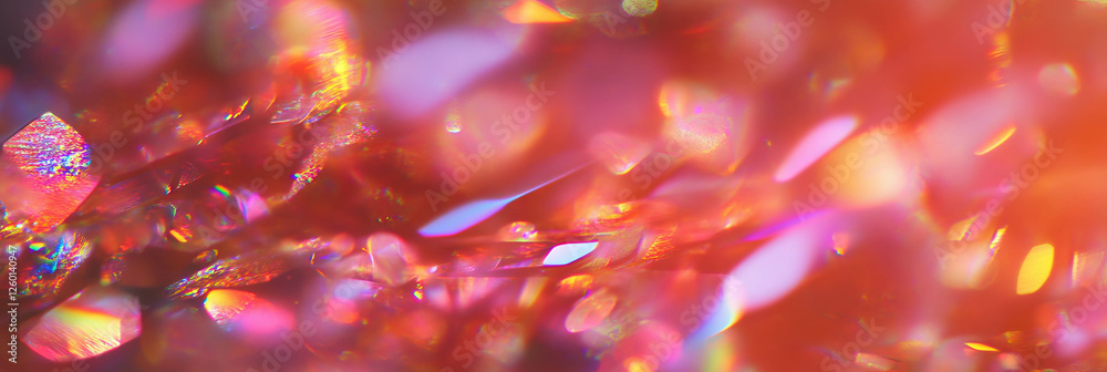 Poster Experience the enchanting allure of saturated colors and intense bokeh textures in a vibrant display