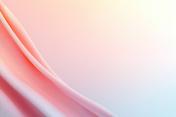 Soft, flowing fabric creates serene atmosphere with gentle color