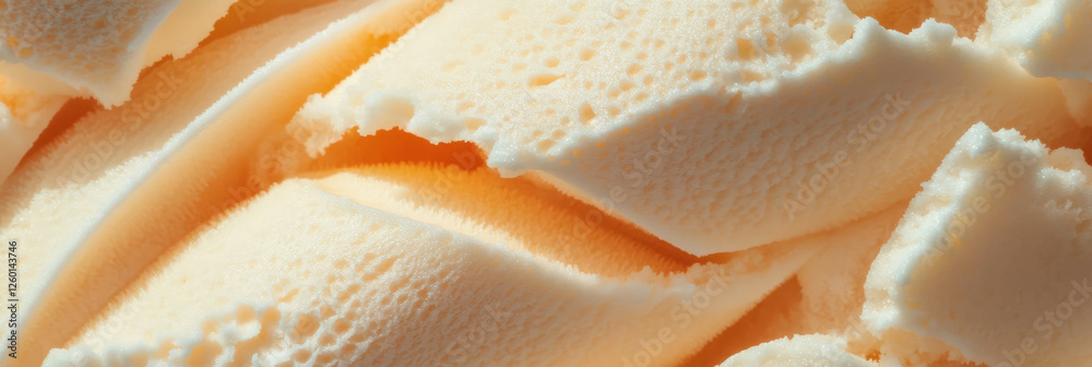 Poster light beige cone wafer texture showcasing large debossed rectangles and coarse surface details