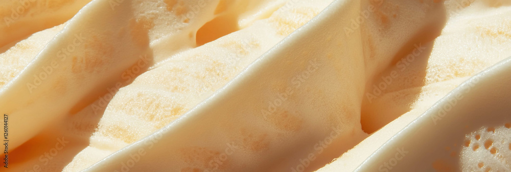 Poster smooth texture of light beige cone wafer highlighting large rectangles and coarse appearance