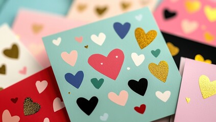 Colorful Heart Cards: Design, Craft, and Celebrate with Joyful Handmade Greetings