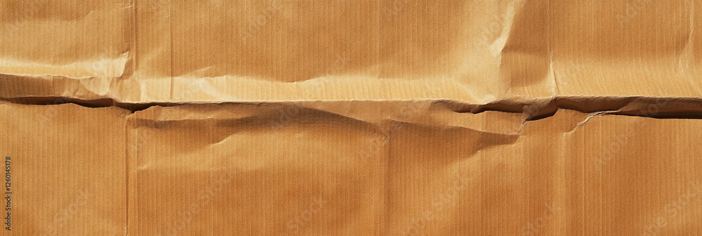 Poster light brown kraft paper texture with vertical grain and smooth finish for design projects