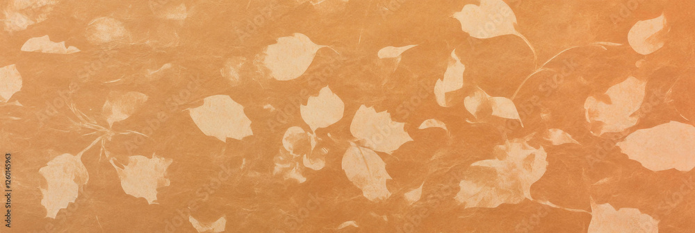Poster Light brown paper texture featuring subtle floral patterns and fine details for artistic projects