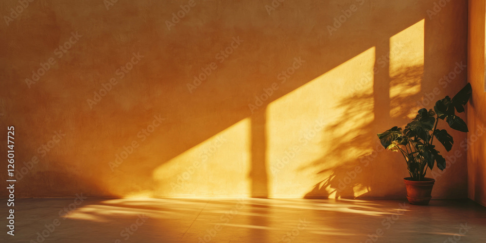 Poster light gold wall texture with subtle grunge patterns and soft lighting creates a warm ambiance