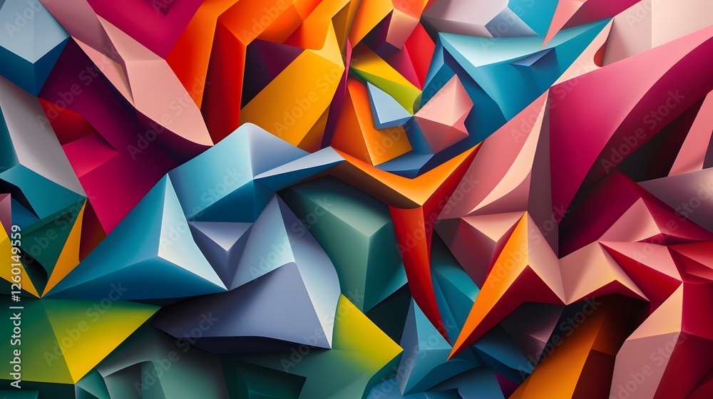 Poster a colorful abstract background with many different shapes and colors