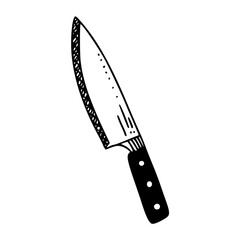 outline drawing of a knife