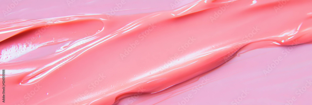 Poster smooth texture of light pink gel with a subtle sheen on a flat surface