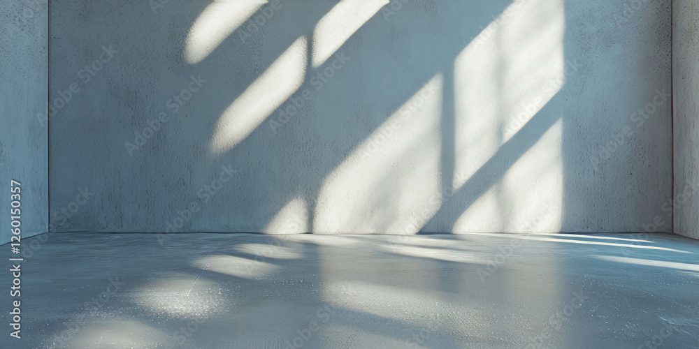 Poster Light silver wall texture with subtle grunge patterns and soft lighting in a minimalistic space