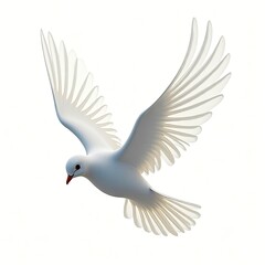 Obraz premium Isometric depiction of dove of peace icon