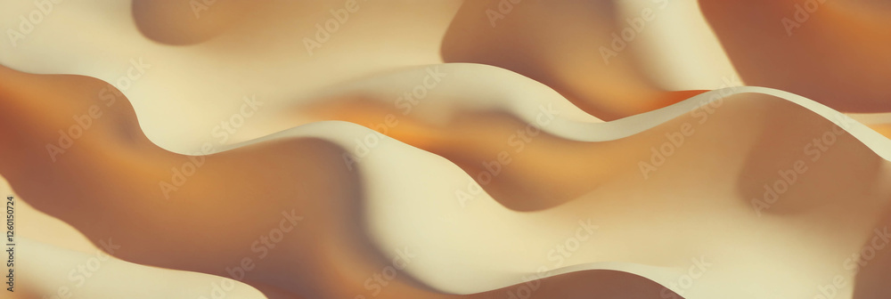 Poster Texture of light tan paper with fine diagonal grain and smooth finish, creating a wavy appearance