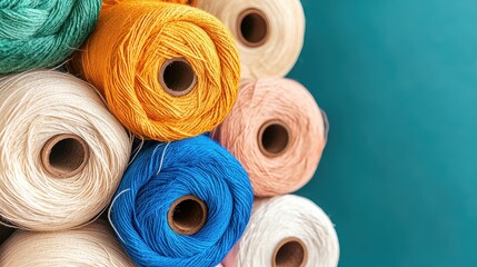 Pulp Fiber Concept, Vibrant Mix of Natural Fibers Blended into Pulp for Creative Textile Applications in Craft Projects