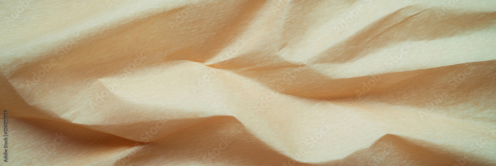 Poster texture of light tan paper showcasing interwoven fibers and smooth finish in a natural setting