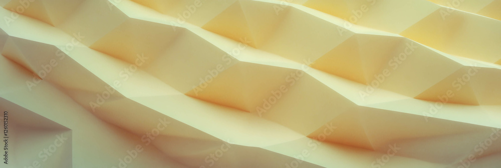 Poster light yellow cone wafer texture featuring debossed triangles and subtle surface details