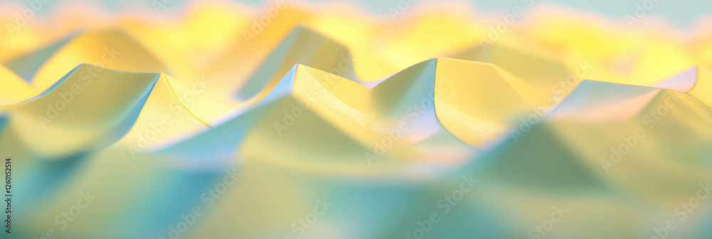 Aufkleber unique texture of light yellow cone wafer featuring fine textured triangles on surface