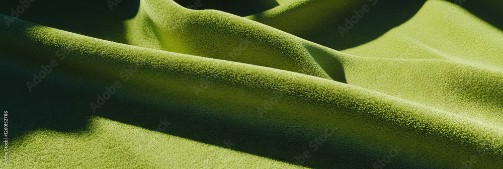 Poster dense lime green frieze carpet texture featuring deep shadows and a curled pile
