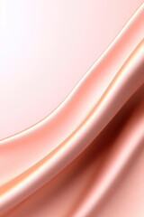 Soft pink satin curves gracefully, reflecting light to create se