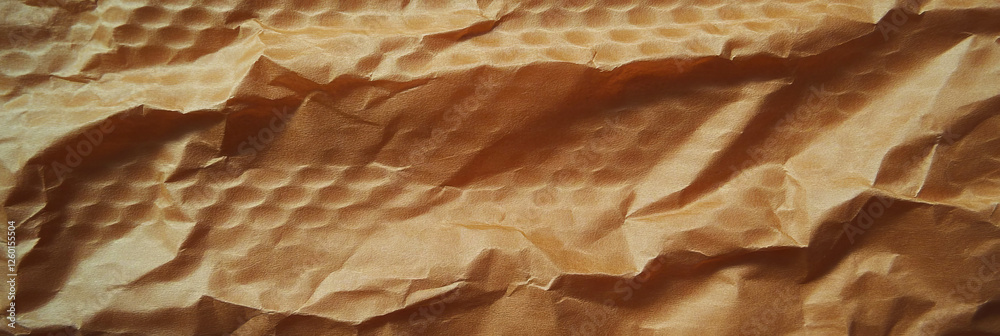 Poster texture study of medium brown paper featuring small textured squares and varied surface elements