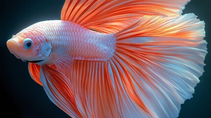 Fototapeta premium Stunning Orange Betta Fish