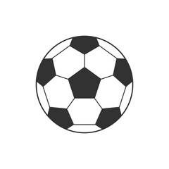 Fototapeta premium Football ball graphic icons. Soccer ball sign isolated on white background. Vector illustration