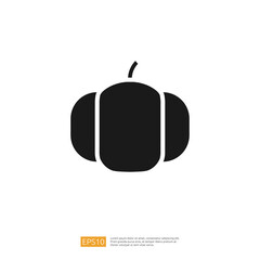 Minimalist Black Fruit Icon Featuring Stylized Apple Shape On White Backgrounds,Design Elements,Simple Shapes,And Graphics.Creative Fruit Icon Design.Vector Illustration.Modern
