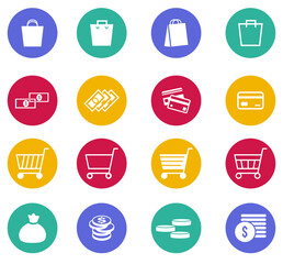 Collection shopping icons 01