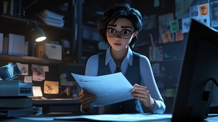 Front-Facing View of Work Schedule Plan