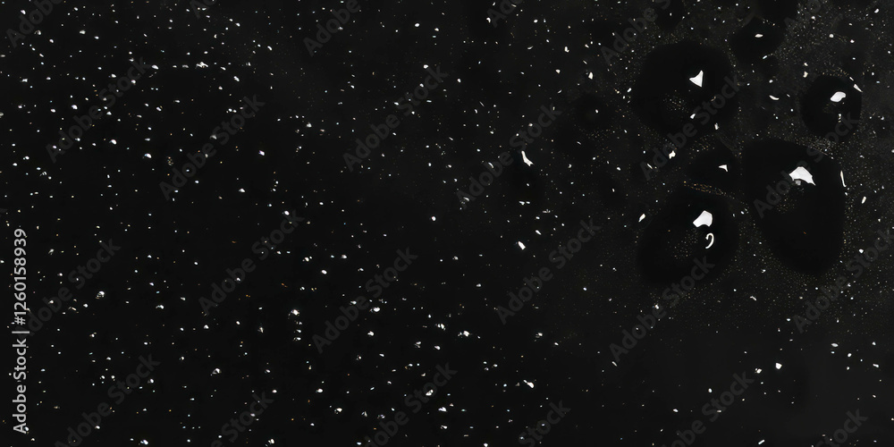 Aufkleber Mottled black and white texture with dense patterns and dark shadows creating a dramatic effect