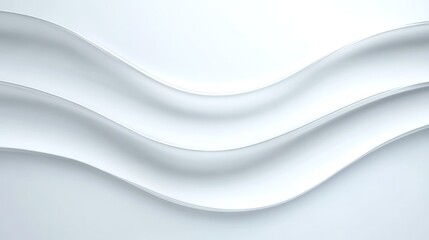 Fototapeta premium Soft, flowing lines create an elegant, minimalist composition in