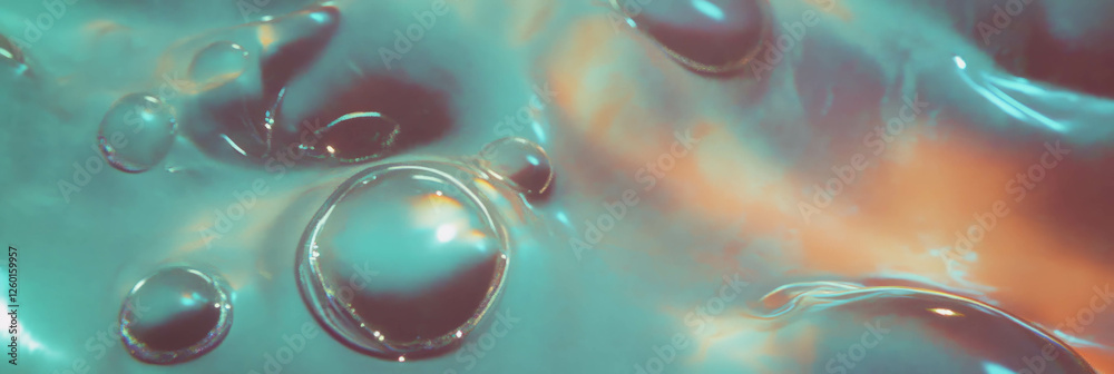 Poster mottled blue and brown texture with smooth patches and scattered light effects