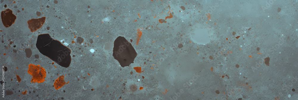 Poster mottled brown and gray texture with speckled distribution in abstract design