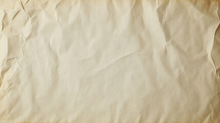 Aerial View of Blank Parchment Texture with Warm Earthy Tone, Delicate Creases, and Central White Space: Ideal for Creative Design Projects, Text, or Graphics with Rustic Vintage Charm