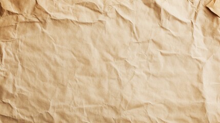 Aerial View of Blank Parchment Texture with Warm Earthy Tone, Delicate Creases, and Central White Space: Ideal for Creative Design Projects, Text, or Graphics with Rustic Vintage Charm