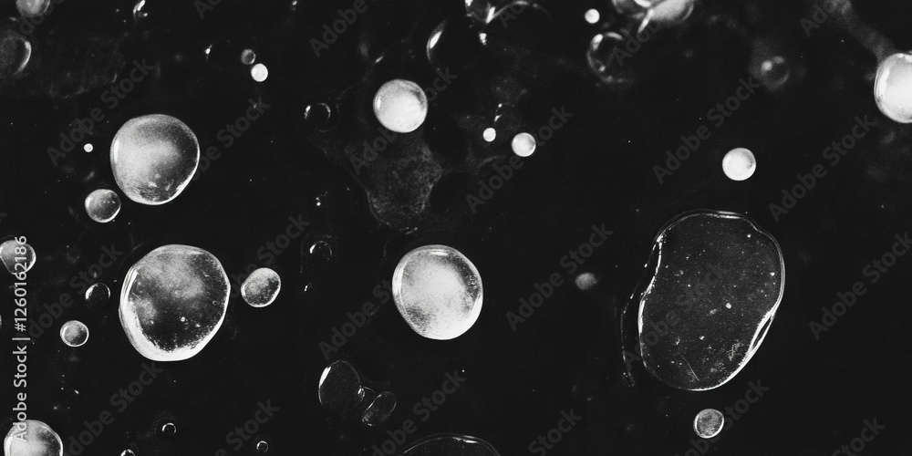 Aufkleber mottled grayscale texture with scattered patches against a black background