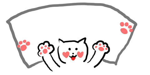 かわいい猫ちゃんのイラスト